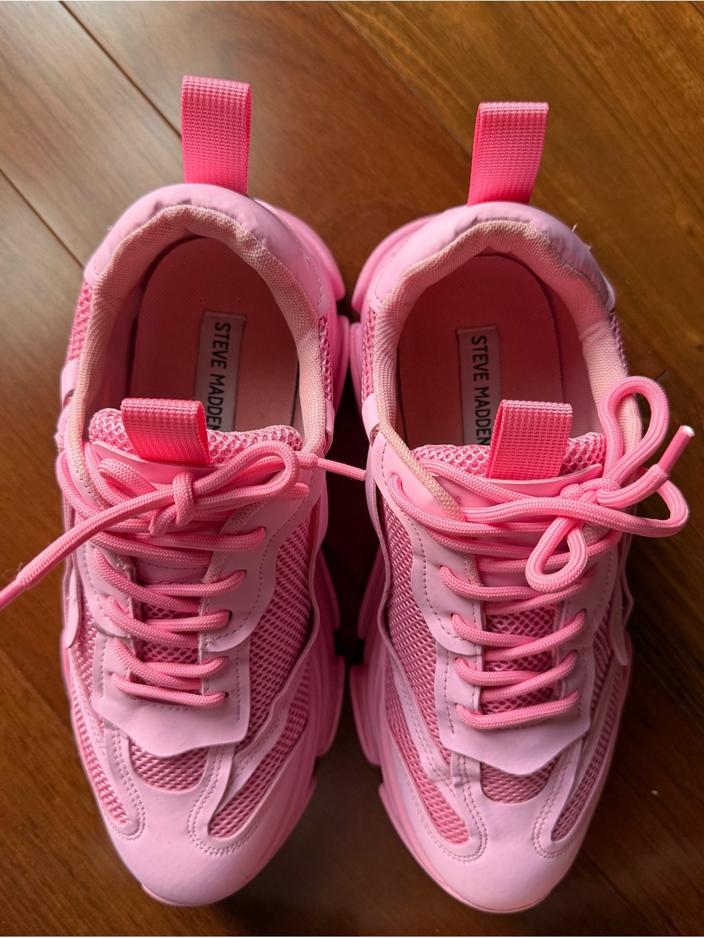 Steve Madden Possessions Chunky Sneakers - Bubblegum Pink - Picture 7 of 9
